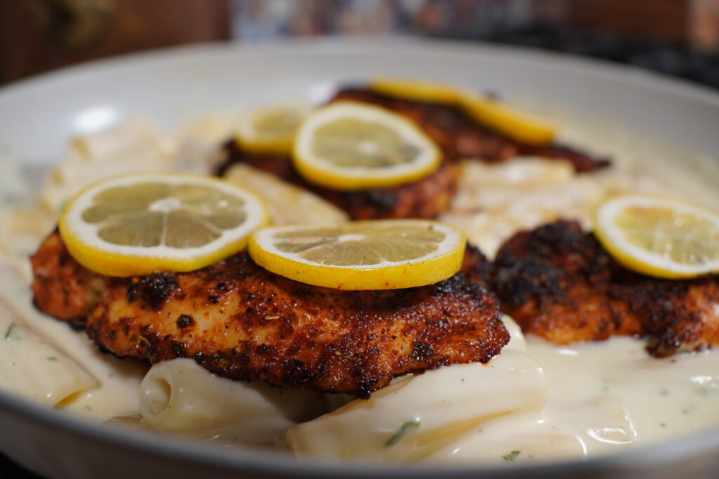 Cajun Chicken & Creamy Lemon Alfredo